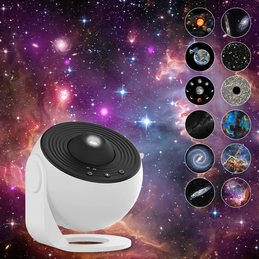 Projecteur d'étoiles galactiques – Lampe de planétarium rotative à 360° pour la chambre d'enfant et la décoration intérieure.