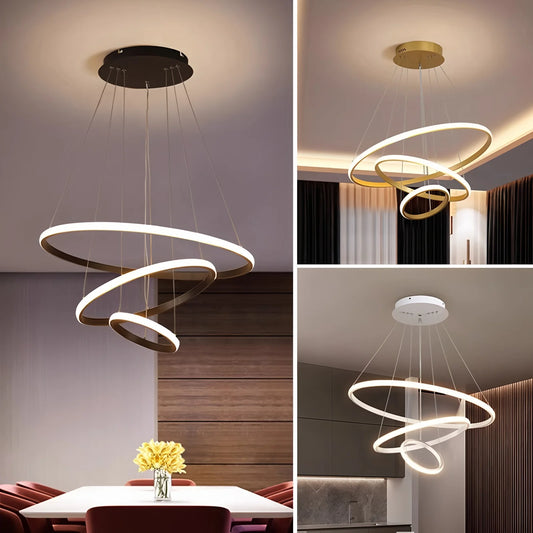 Suspension spirale contemporaine 3 en 1