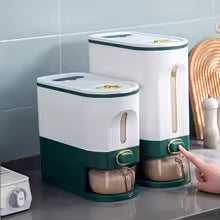 Distributeur hermétique de riz et de céréales – Organisation et praticité dans votre cuisine